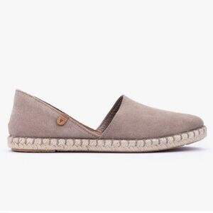Verbenas Carmen Suede Espadrilles Taupe Made in Spain EU41/US9 Boho Neutral NWOB